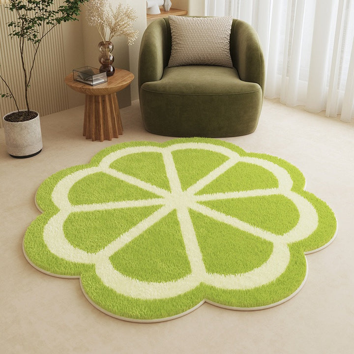 Flower-Shaped Area Rug Kalsten
