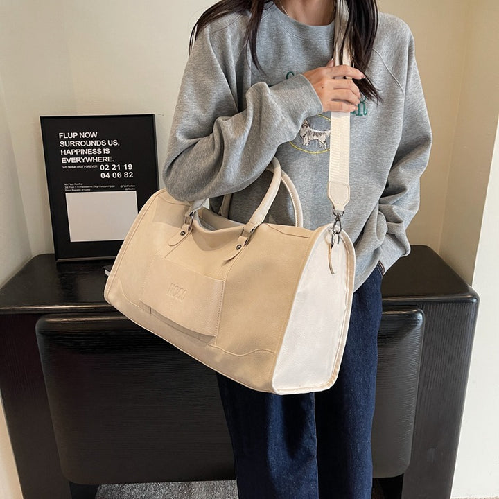 Luxurious Leather Travel Duffle Bag Kalsten