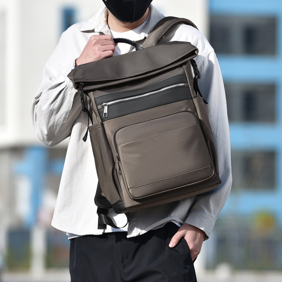 Versatile Roll-Top Laptop Backpack