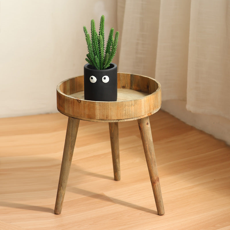 Modern side table made of wood Kalsten