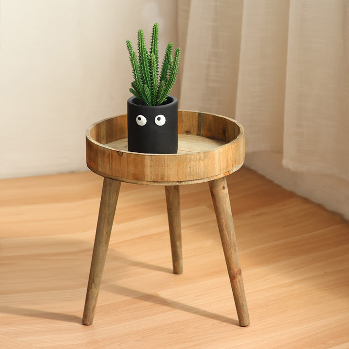 Modern side table made of wood Kalsten