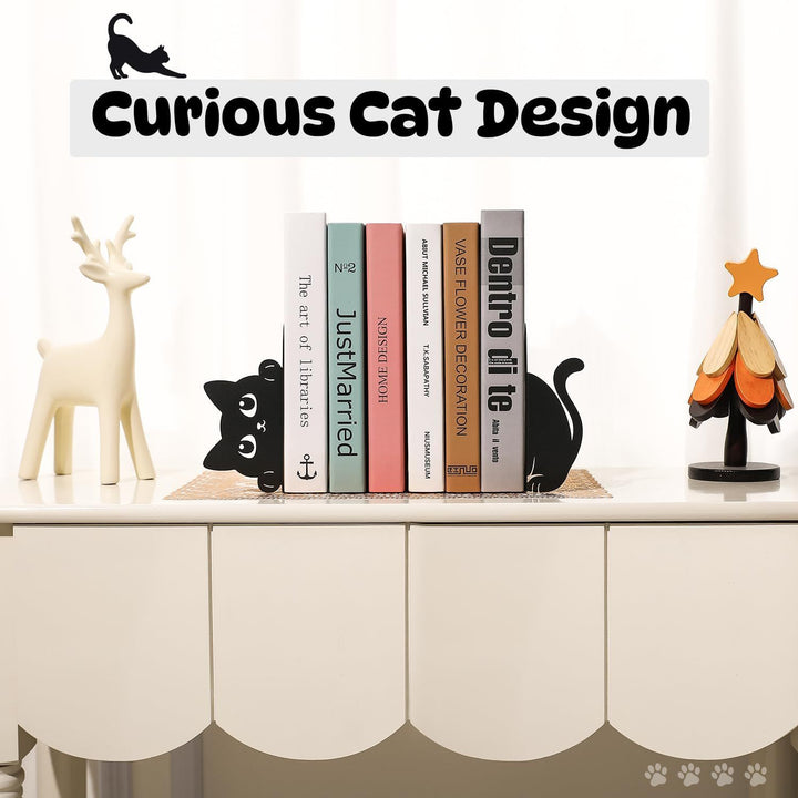 Cat Shaped Decorative Bookends