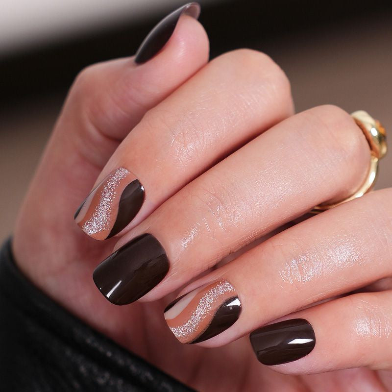 Classic Square-Shaped Press-On Nails