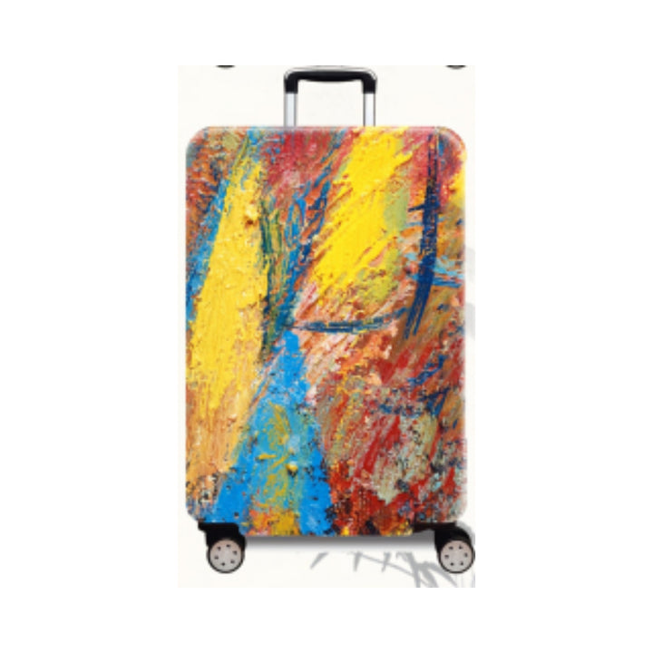 Women's Hard Shell Suitcase with Modern Expressionist Art Design Kalsten