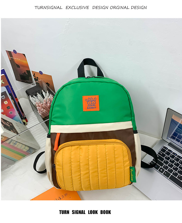 Color-Block Casual Backpack Kalsten