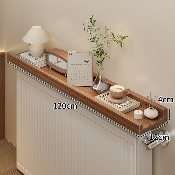 Long Slim Radiator Top Shelf Tray with Raised Edge and Heat‑Resistant Surface