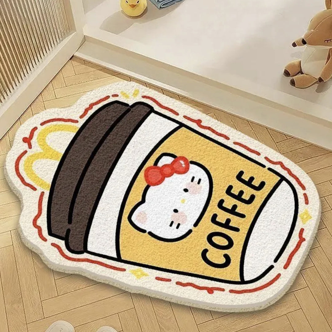 Playful Cartoon Character Area Mat