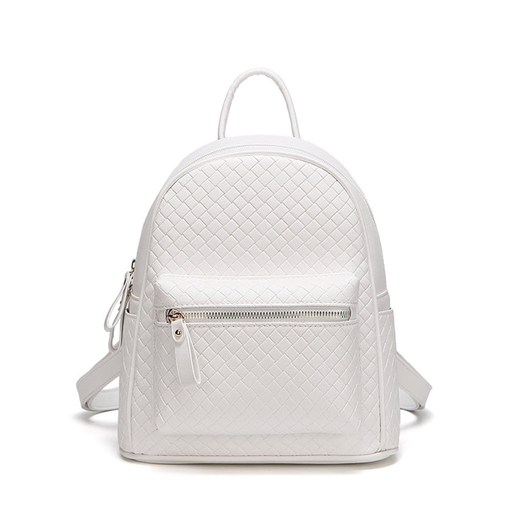 Woven Leather Mini Backpack Kalsten