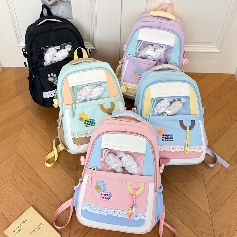 Cute Decorative Clear Window Backpack Kalsten