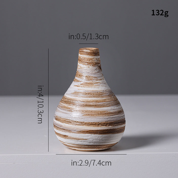 Artistic Spiral Design Ceramic Vase Kalsten