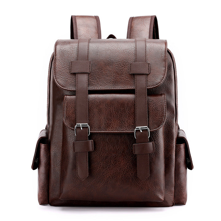 Vintage Style Leather Backpack Kalsten