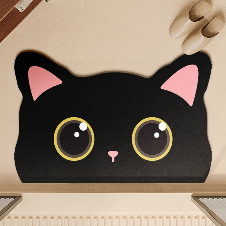 Cat Face Design Area Mat