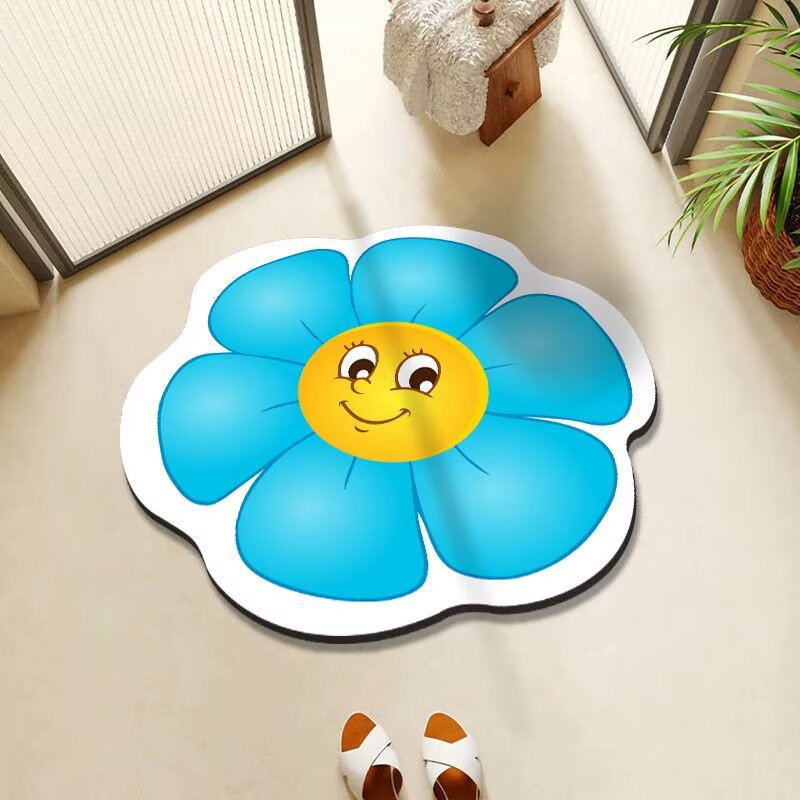 Cheerful Floral Decorative Area Rug Kalsten