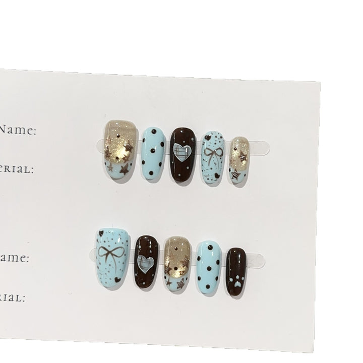 Decorative Themed Press-On Nail Set