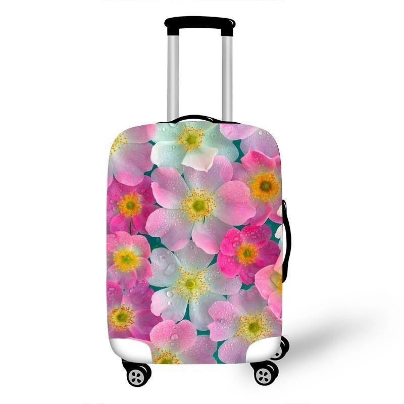 Women's hardshell travel suitcase with floral design Kalsten