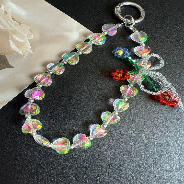 Heart-Shaped Crystal Beaded Kalsten