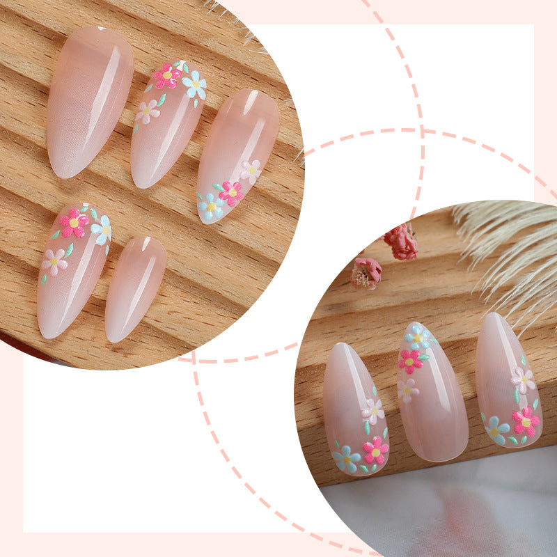 Floral Decorative Press-On Nail Set Kalsten 1788496020