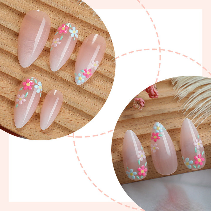 Floral Decorative Press-On Nail Set Kalsten 1788496020