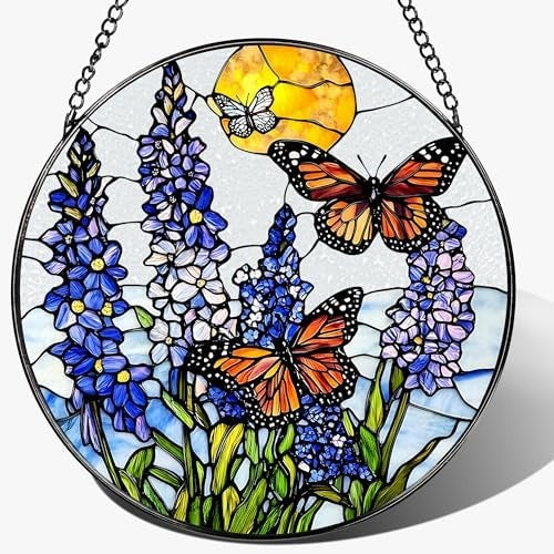 Stained Glass Dog Art Wall Hanging Kalsten