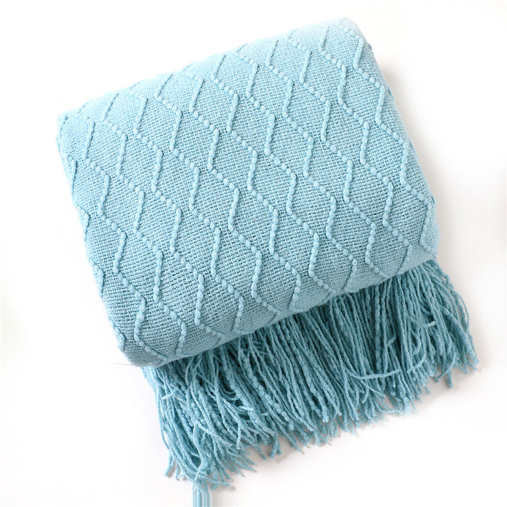 Textured Woven Throw Blanket