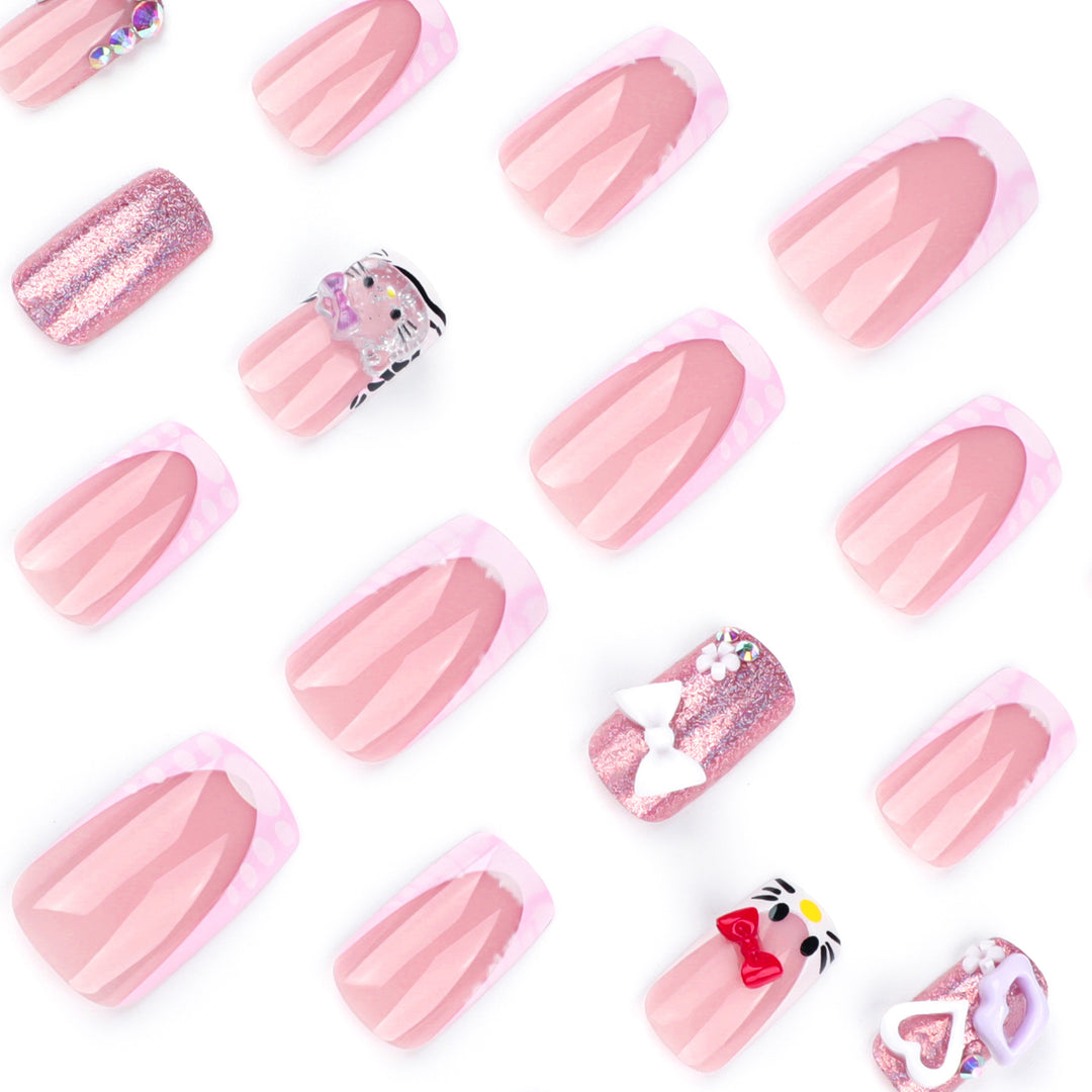 Artful nail art with cute motif accents Kalsten