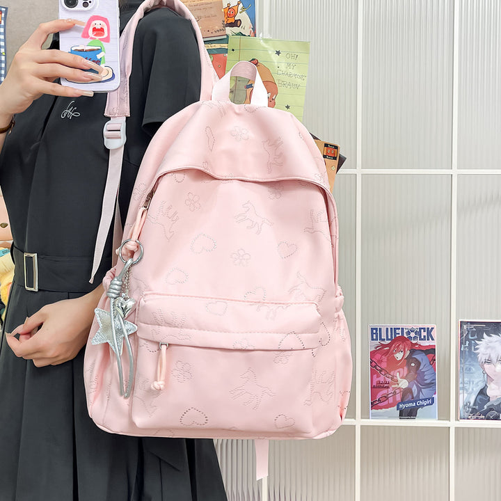 Durable Graphic Print Backpack Kalsten