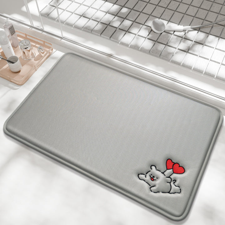 Playful Cartoon Bath Mat Kalsten