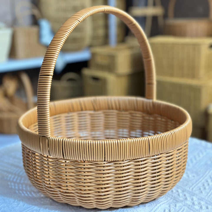 Decorative Round Woven Serving Tray Kalsten