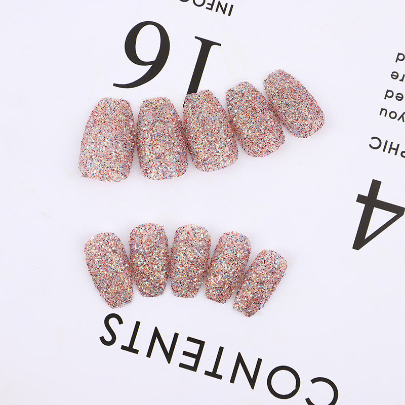 Glittering artificial nails in modern design Kalsten