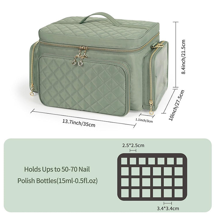 Cosmetic organizer with multifunctional compartments Kalsten