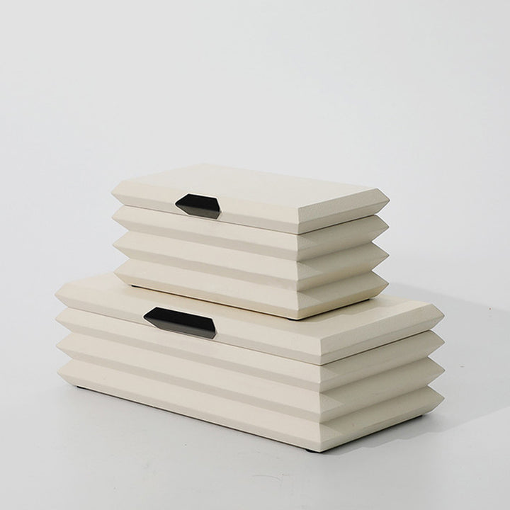 Modern Textured Decorative Storage Box