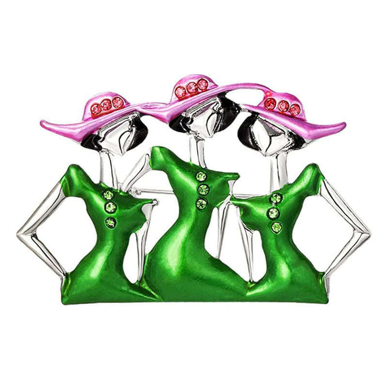 Artistic Figurine Brooch Kalsten