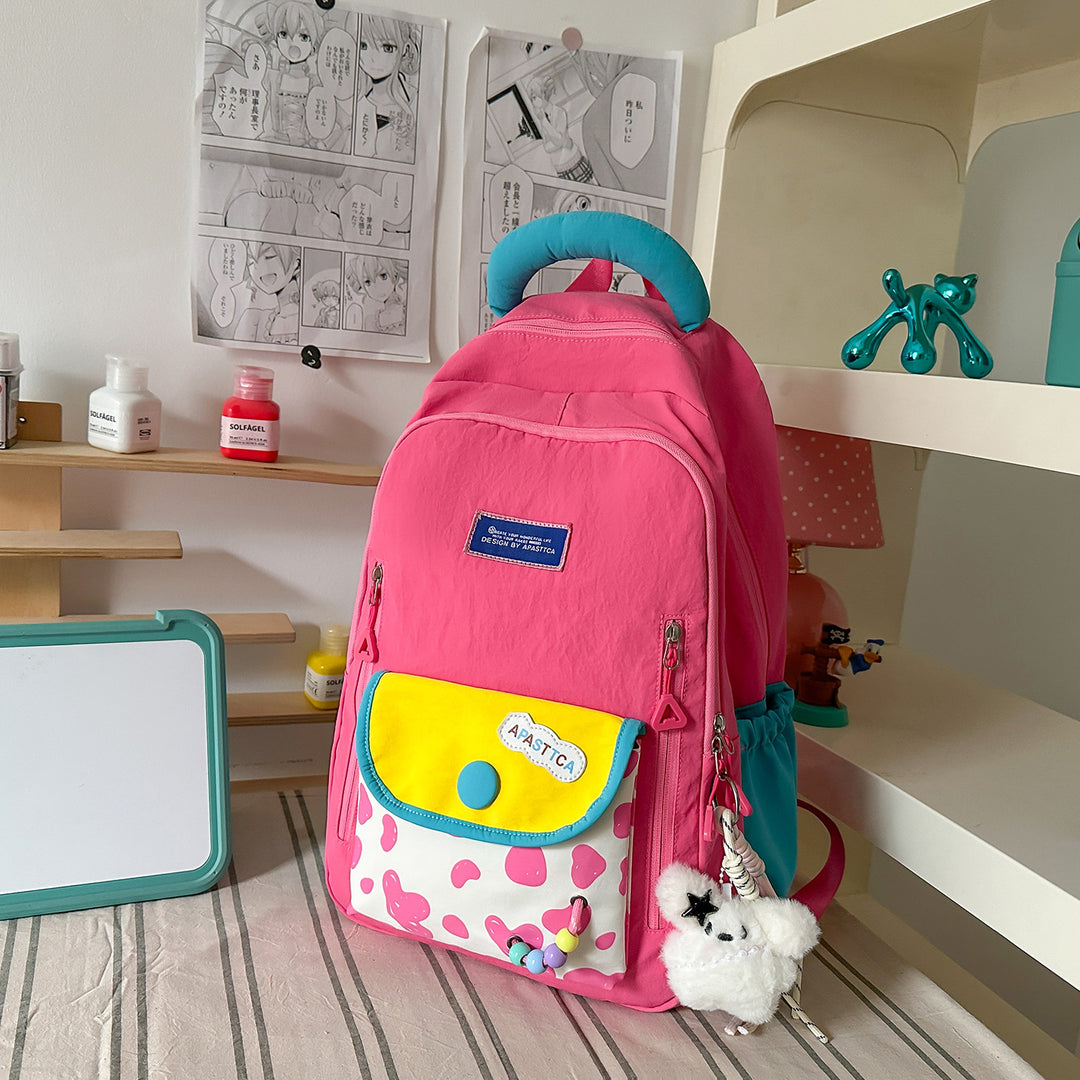 Stylish Multi-Pocket Backpack with Fun Accents Kalsten