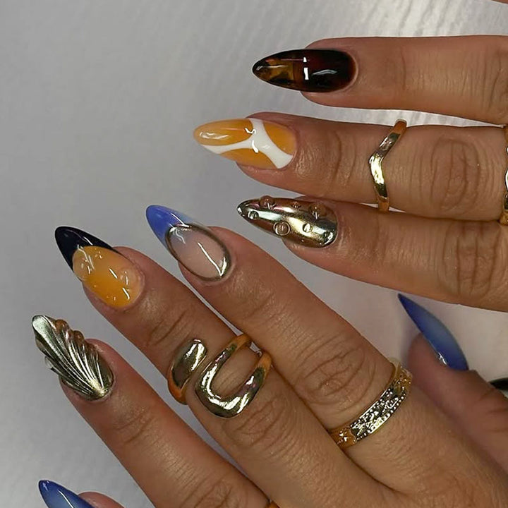 Creative Artistic Press-On Nail Set