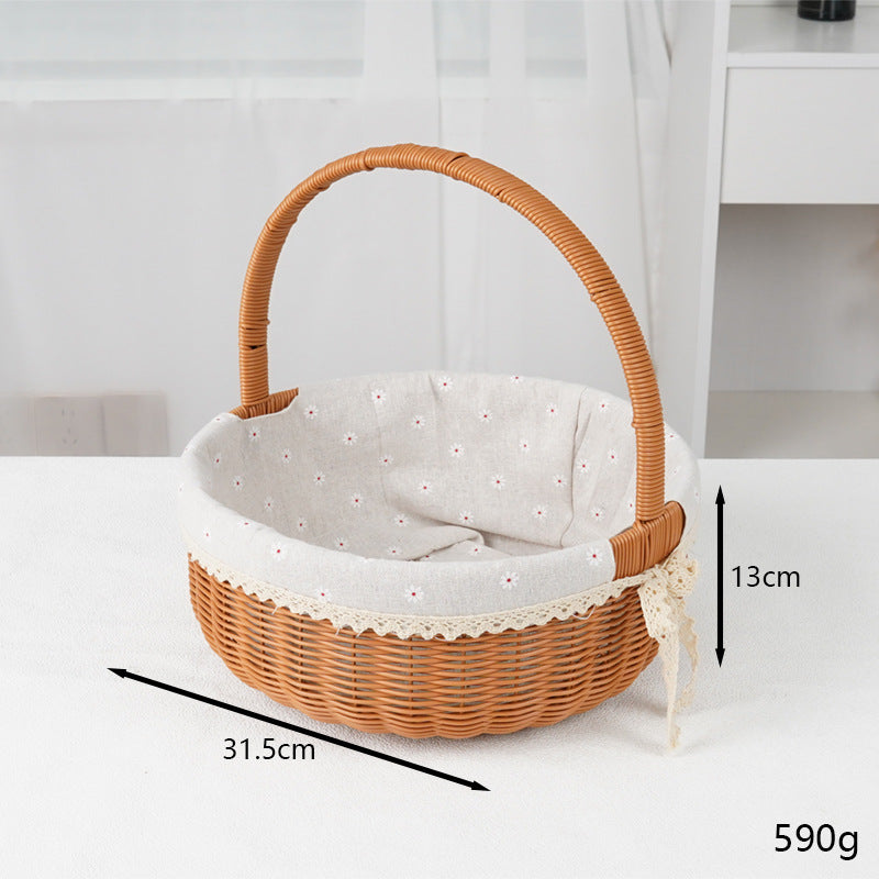 Decorative Round Woven Basket Kalsten
