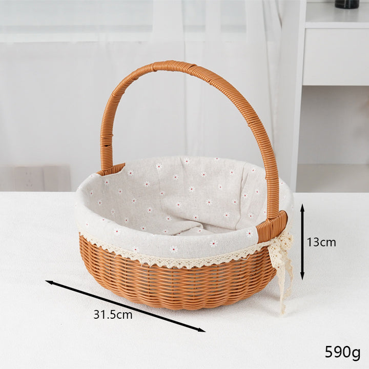 Decorative Round Woven Basket Kalsten