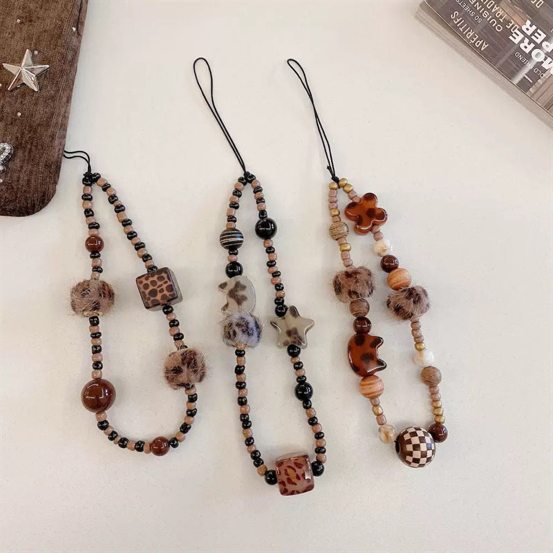 Decorative Beaded Charm Keychain Kalsten