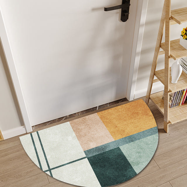 Geometric Patterned Entryway Mat