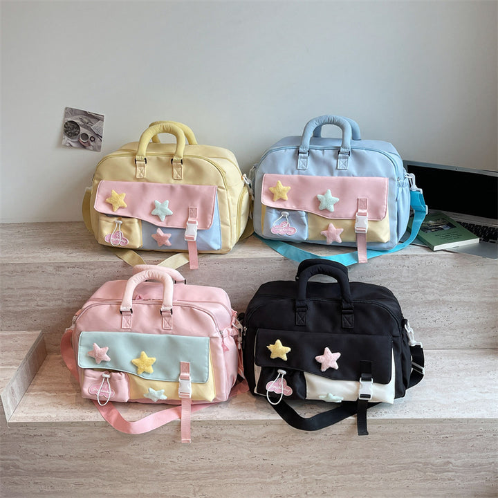 Decorative Star-Appliqué Travel Bag Kalsten