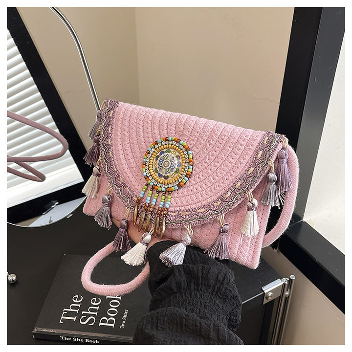 Bohemian-Inspired Handcrafted Beaded Clutch Kalsten