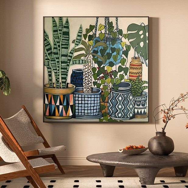 Decorative Indoor Plant Art Canvas Print