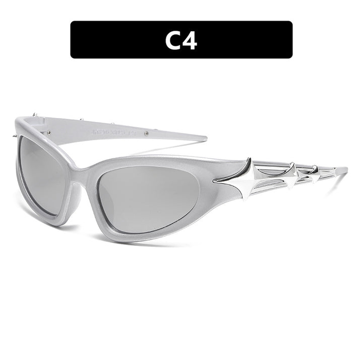 Women futuristic sunglasses with unique star design Kalsten