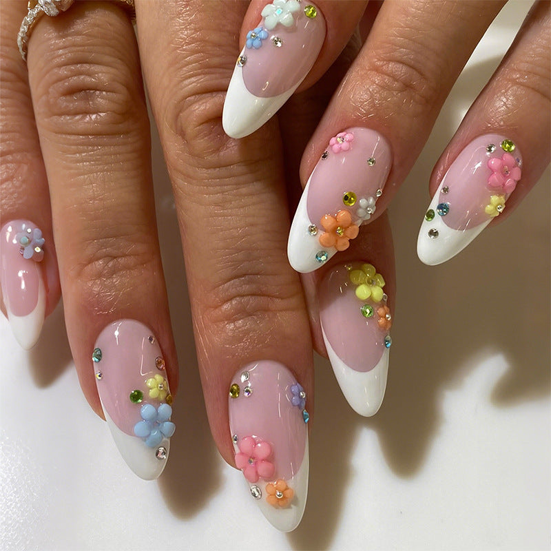 Artificial nail set with colorful decorations Kalsten