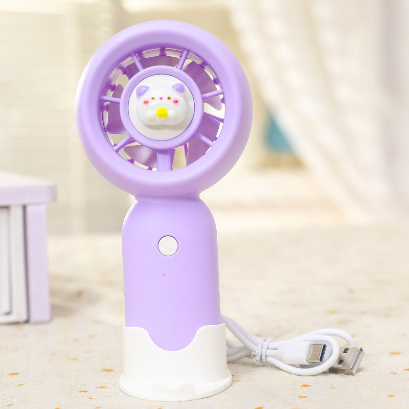 Ladies portable handheld fan with animal design Kalsten