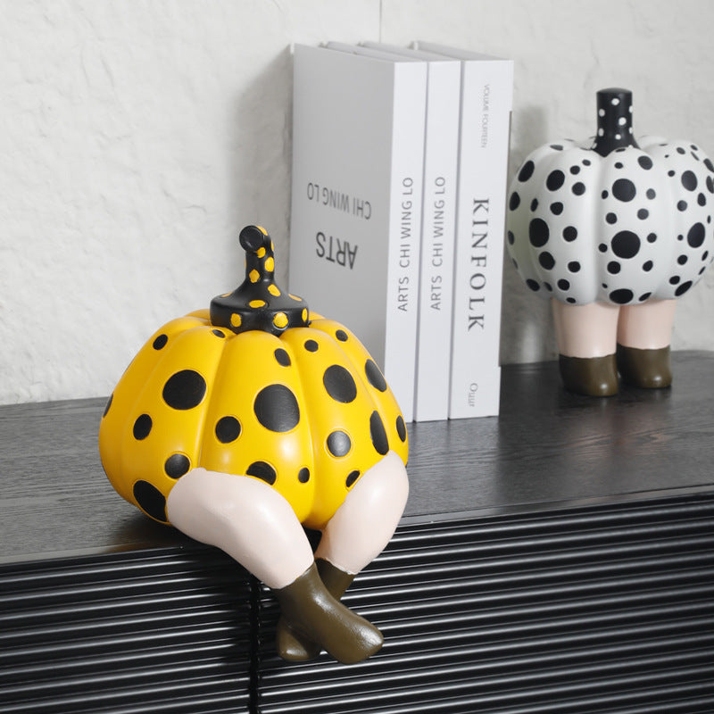 Whimsical Pumpkin Decorative Sculpture