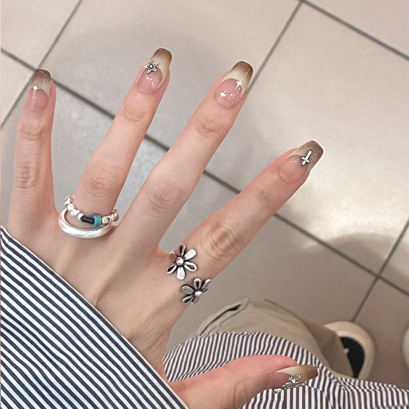 Ombre Press-On Nails with Glossy Finish Kalsten