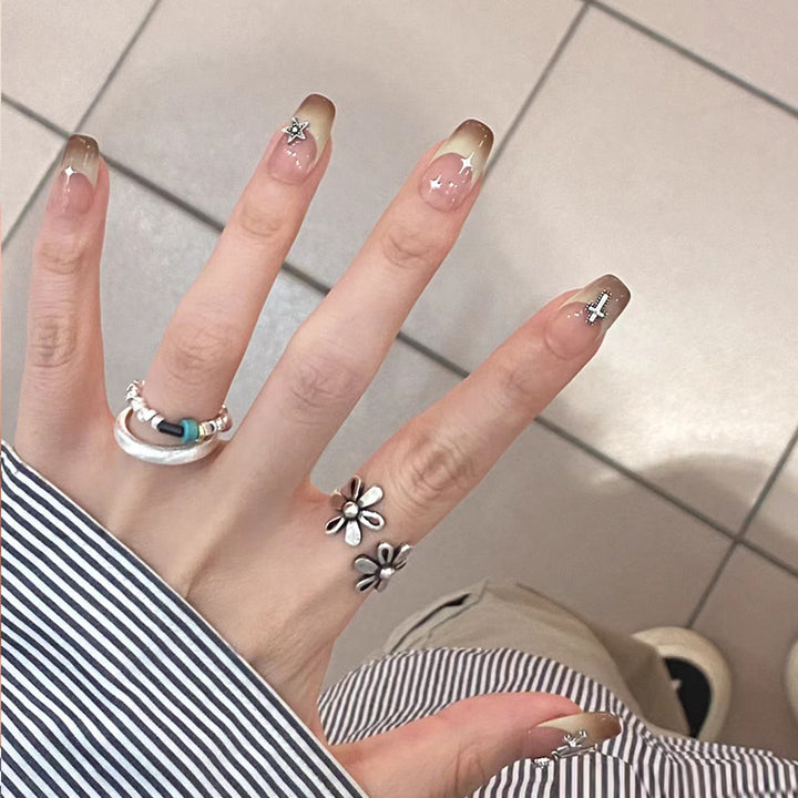 Ombre Press-On Nails with Glossy Finish Kalsten