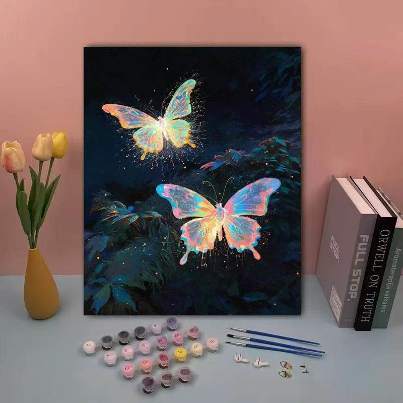 DIY Butterfly Paint by Numbers Kit Kalsten
