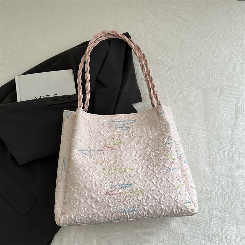 Quilted Decorative Shoulder Bag Kalsten