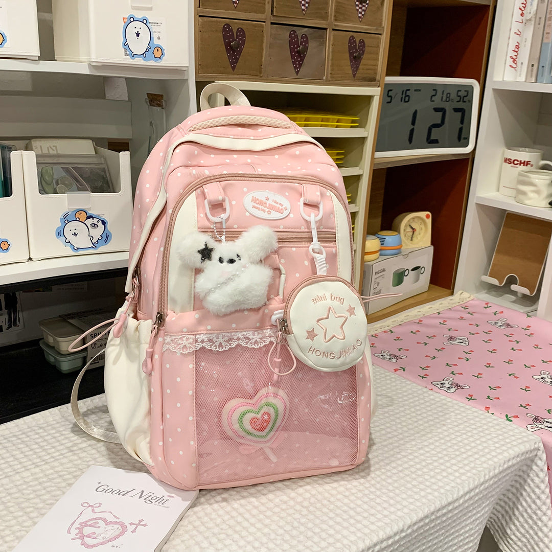 Charming Polka Dot Backpack Kalsten